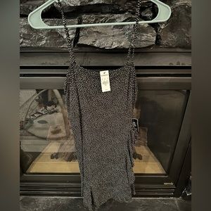 Express polka dot mini dress